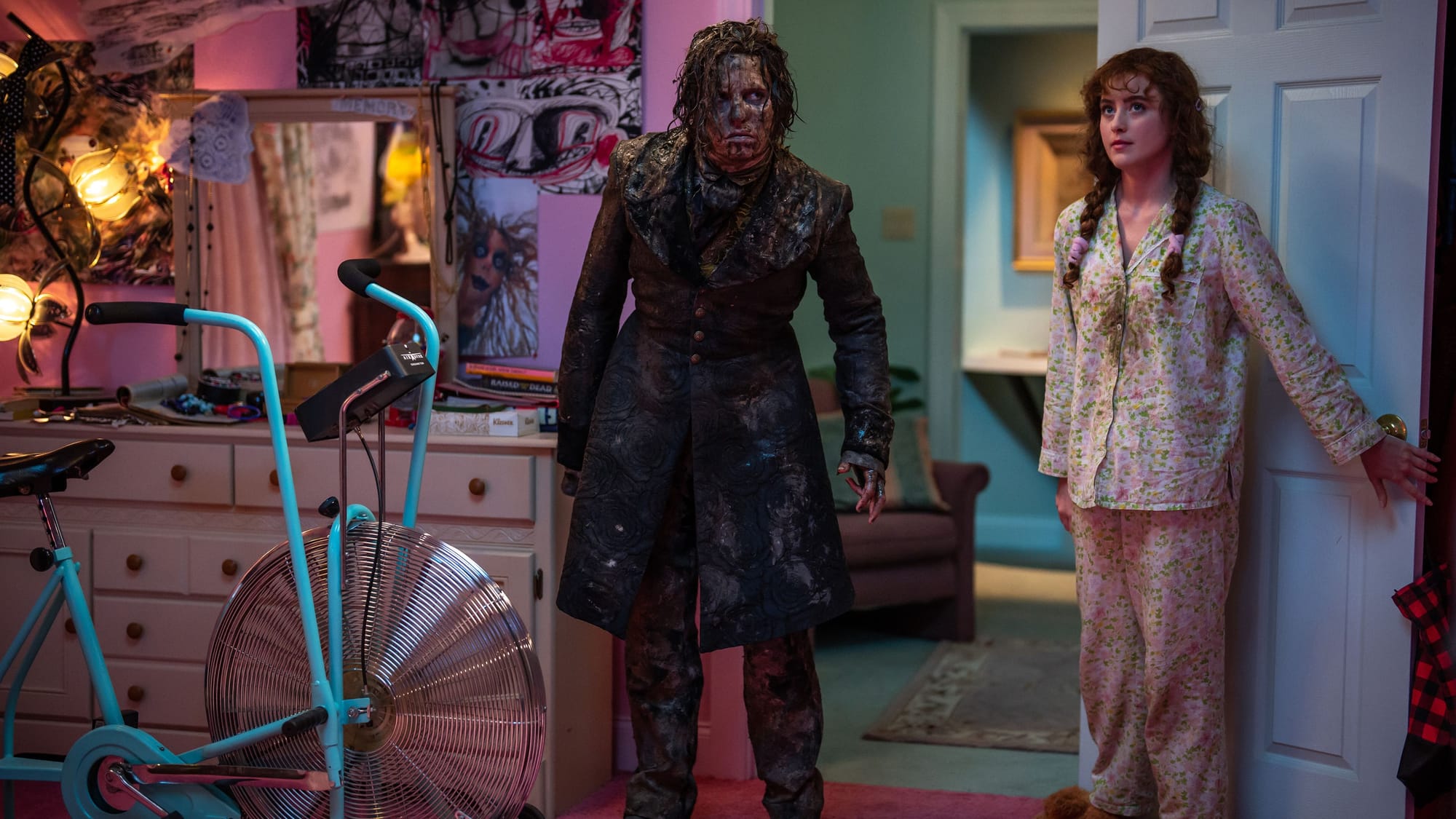 Lisa lets the mud-covered Victorian corpse limp into her room