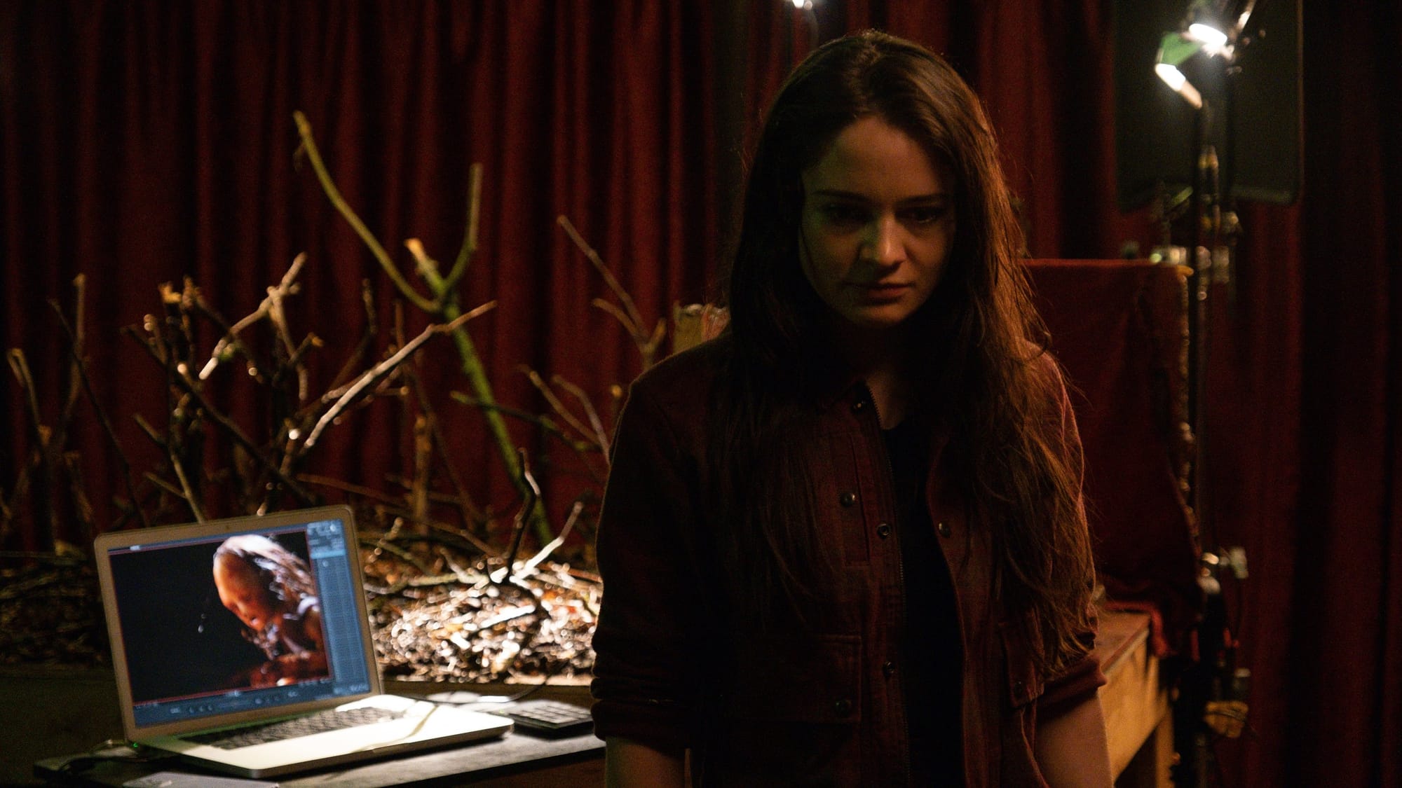 Aisling Franciosi as stop-motion animator Elle in Stopmotion. Image courtesy IFC Films