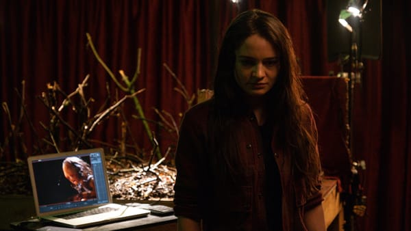 Aisling Franciosi as stop-motion animator Elle in Stopmotion. Image courtesy IFC Films